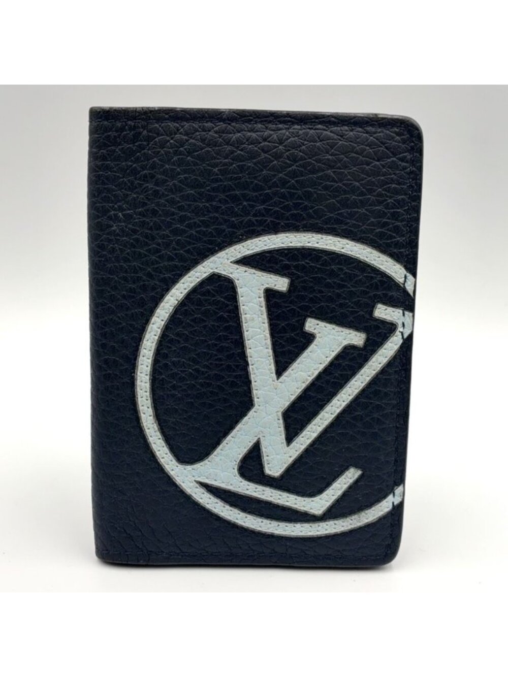 Louis Vuitton Organizer Poche Taurillon Leather Dark Navy Card Case